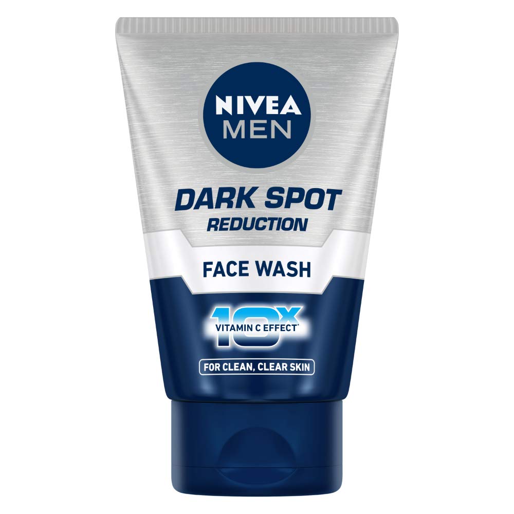 NIVEA MEN Dark Spot Reduction Face Wash 100 g | With Ginko and Ginseng Extracts for Clean, Healthy & Clear Skin in Summer | 10 X Vitamin C Effect for Radiant Skin |For Dark Spot Reduction
