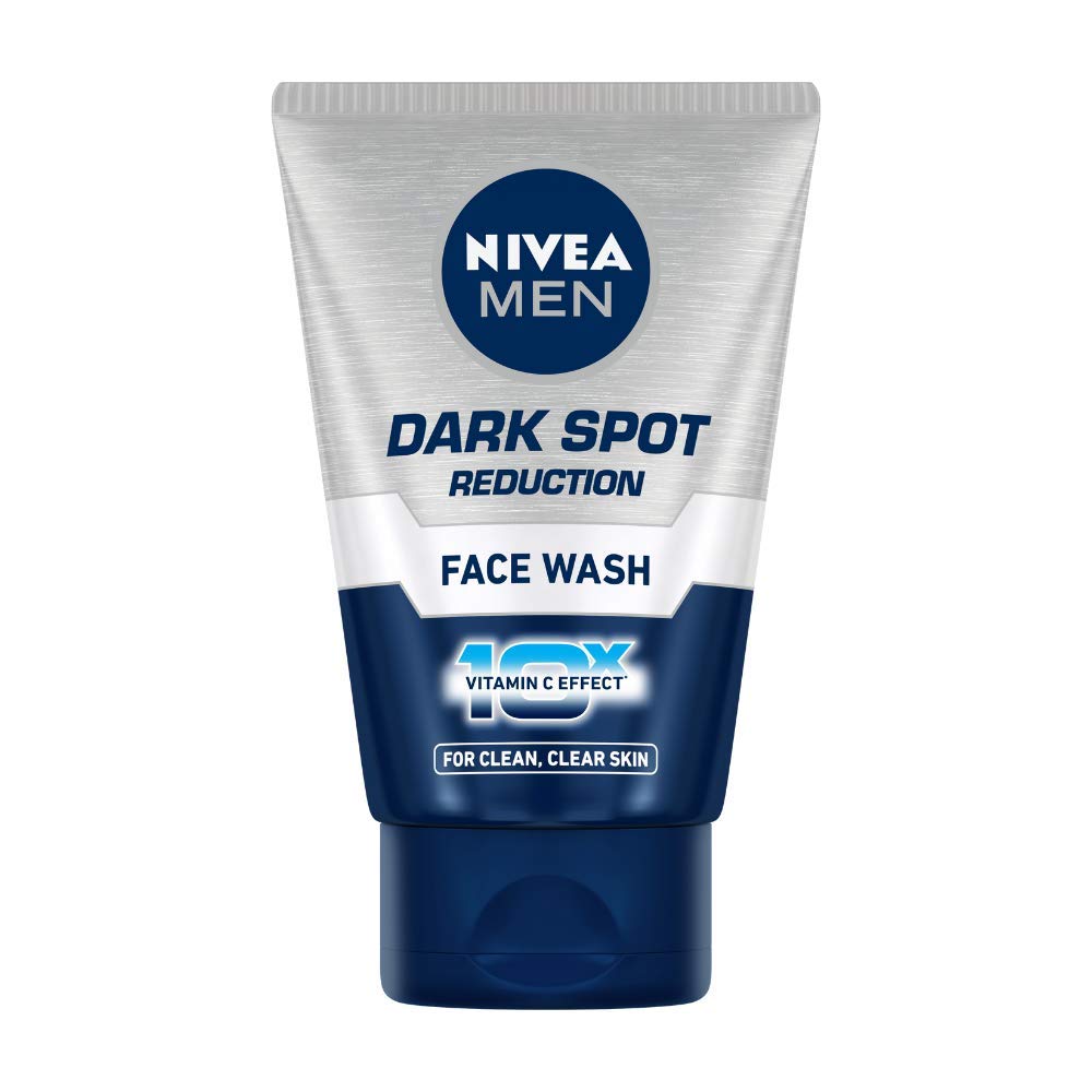 NIVEA MEN Dark Spot Reduction Face Wash 100 g | With Ginko and Ginseng Extracts for Clean, Healthy & Clear Skin in Summer | 10 X Vitamin C Effect for Radiant Skin |For Dark Spot Reduction