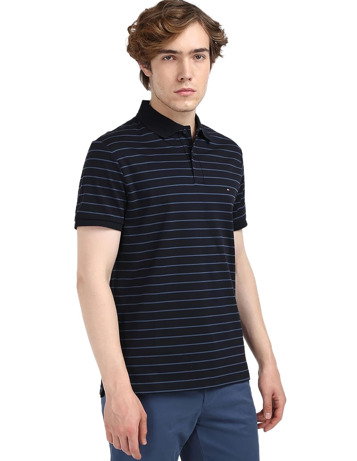Tommy Hilfiger Men's Striped Regular Fit T-Shirt
