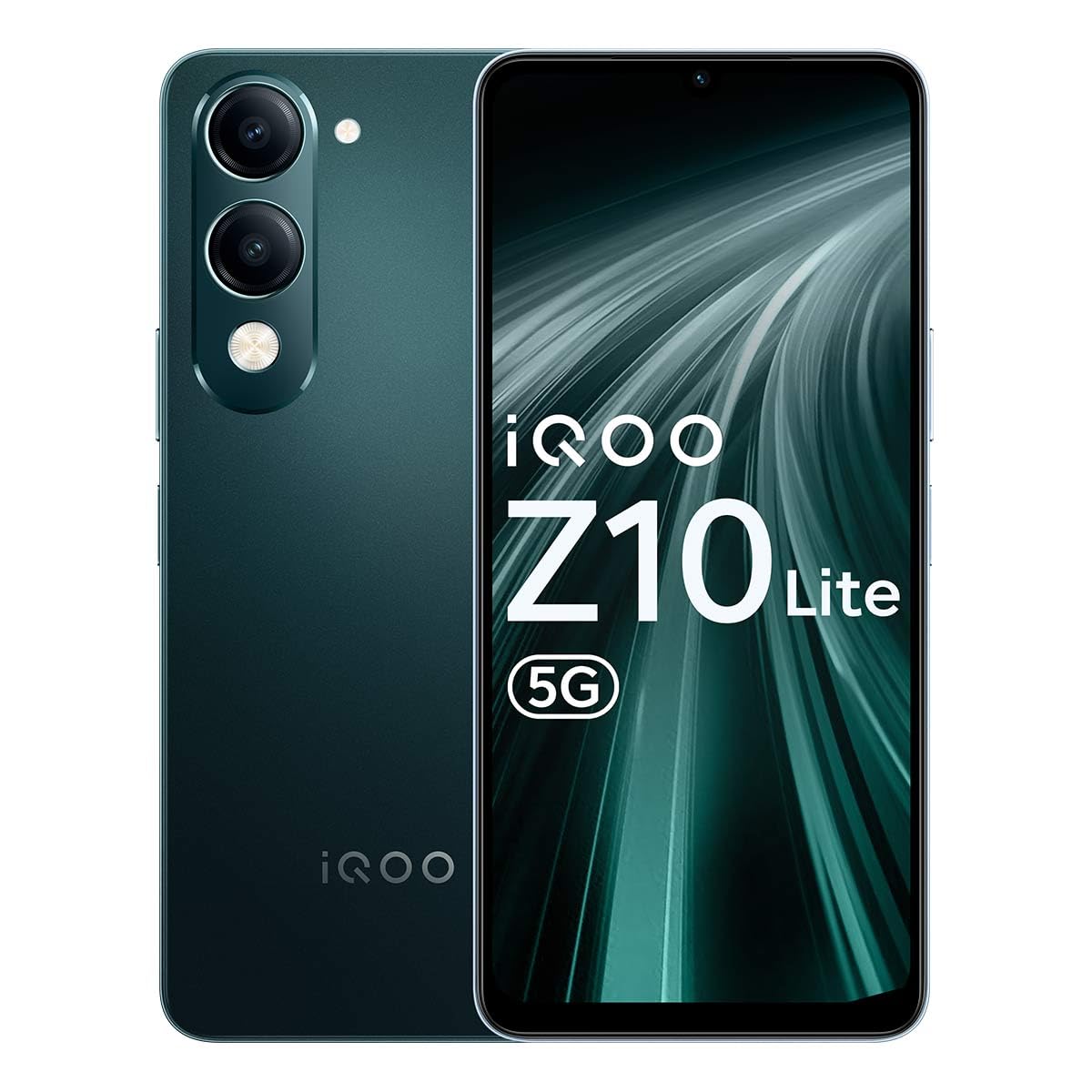 iQOO Z10 Lite 5G (Titanium Blue, 4GB RAM, 128GB Storage) | 6000 mAh Battery | Dimensity 6300 5G Processor with 433K+* AnTuTu Score | IP64 Rated & Military Grade Shock-Resistance*