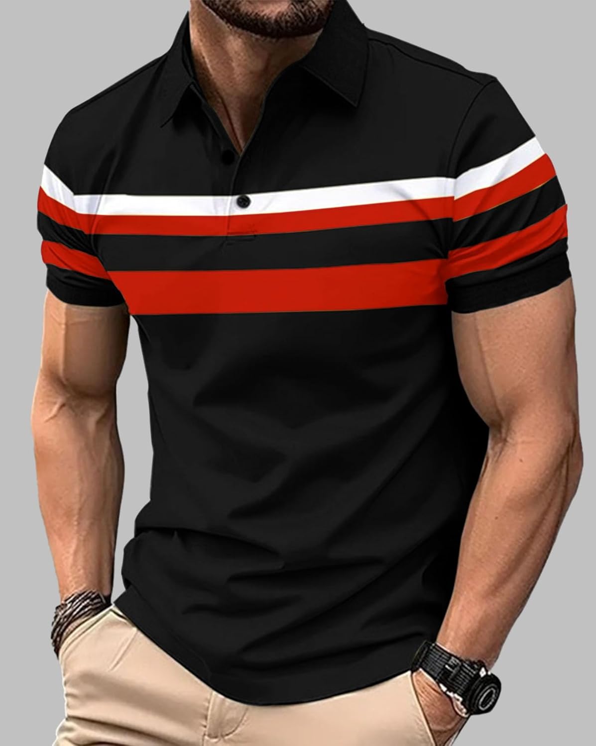 AUSK Men Polo Tshirt with Half Sleeve Regular Fit