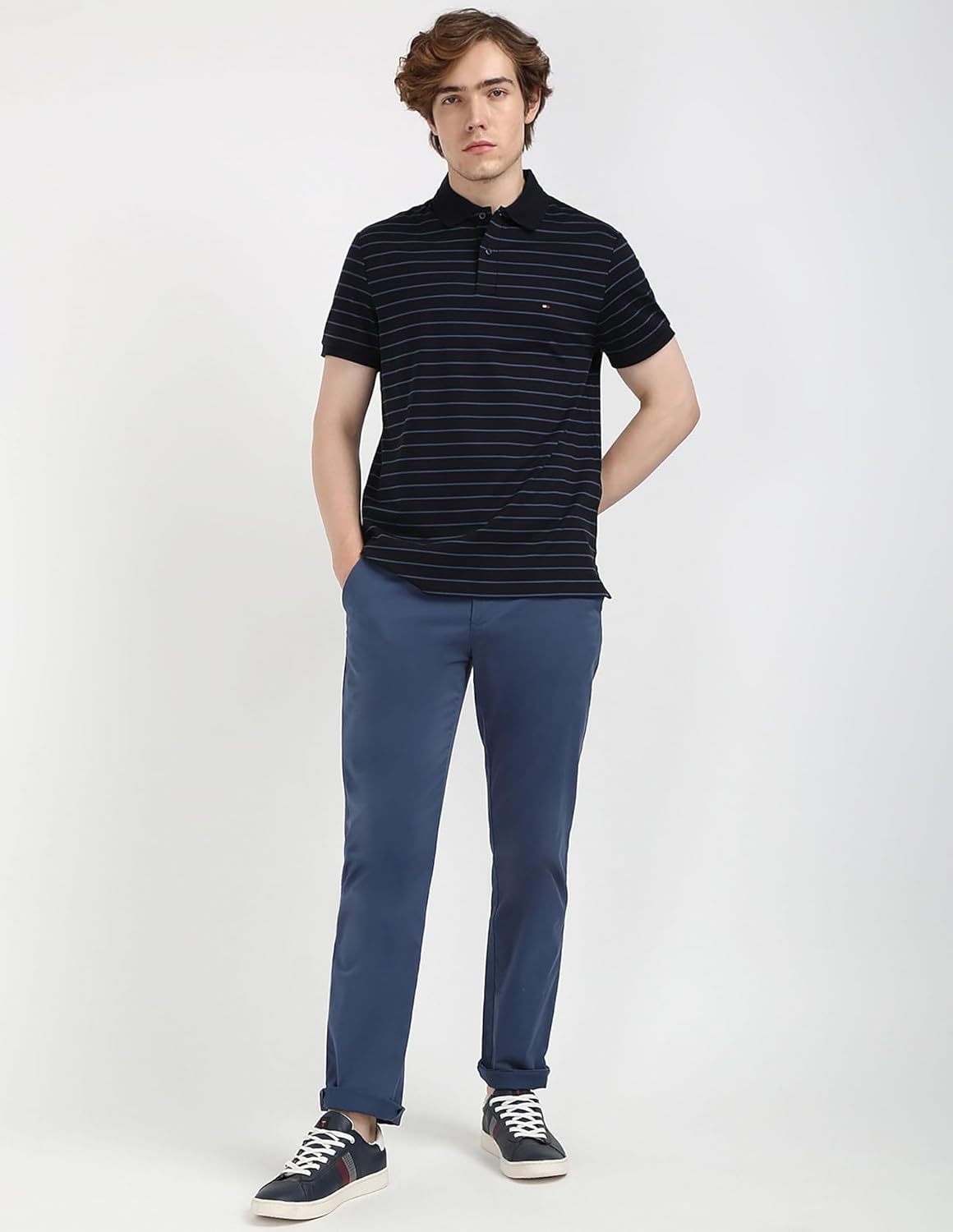 Tommy Hilfiger Men's Striped Regular Fit T-Shirt