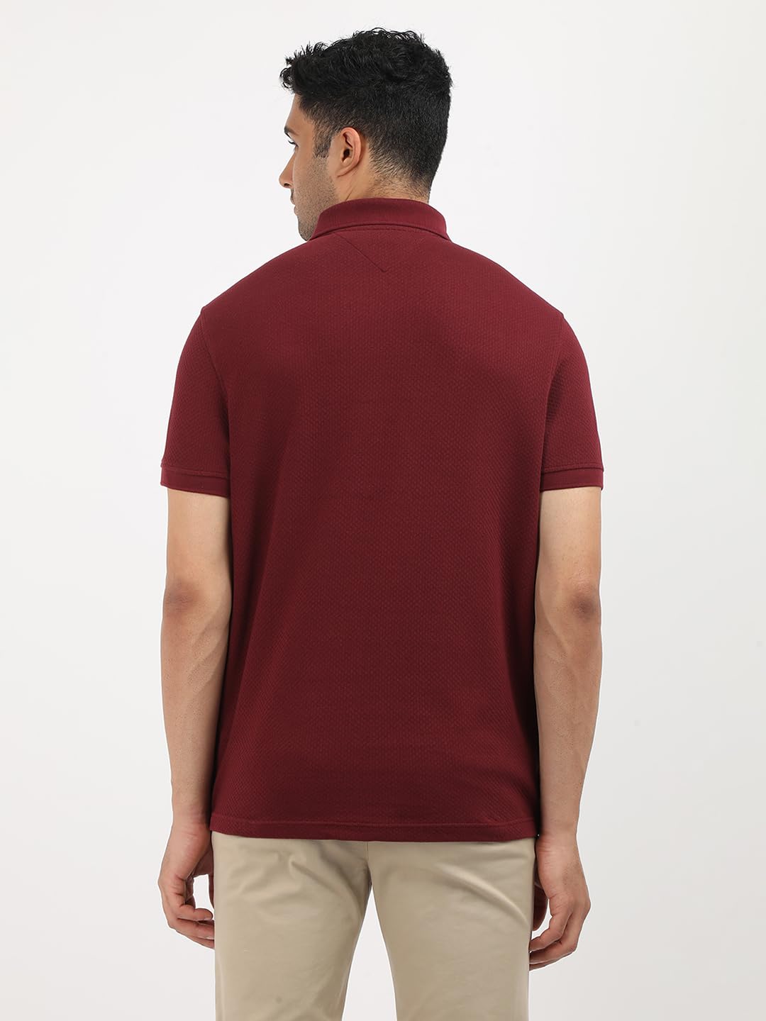 Tommy Hilfiger Men's Cotton Solid Regular Fit Polo