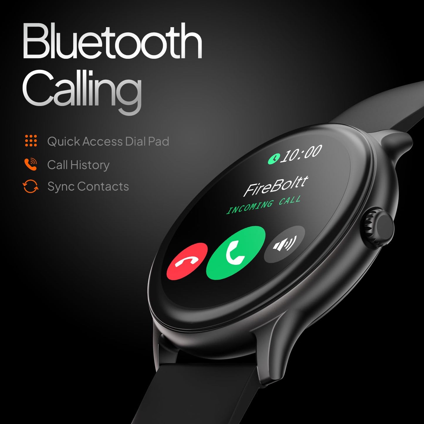 Fire-Boltt Phoenix Pro Smart Watch 1.39 inch Bluetooth Calling, AI Voice Assistant, Metal Body with 120+ Sports Modes, SpO2, Heart Rate Monitoring (Black)