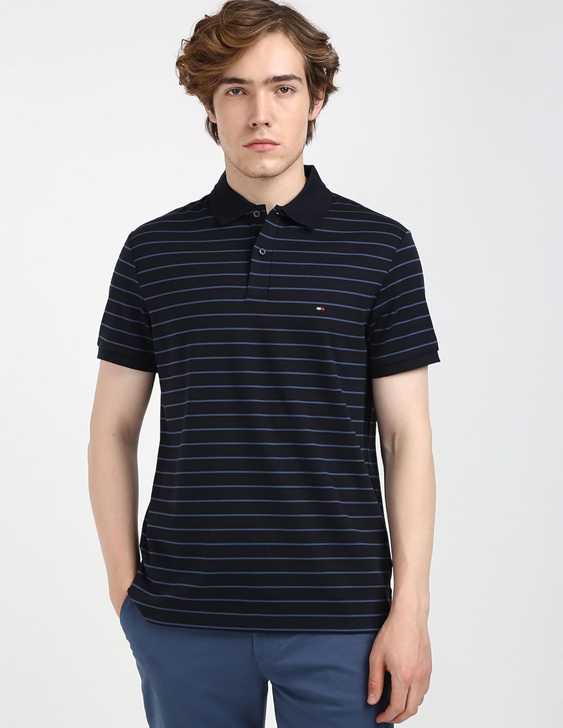 Tommy Hilfiger Men's Striped Regular Fit T-Shirt