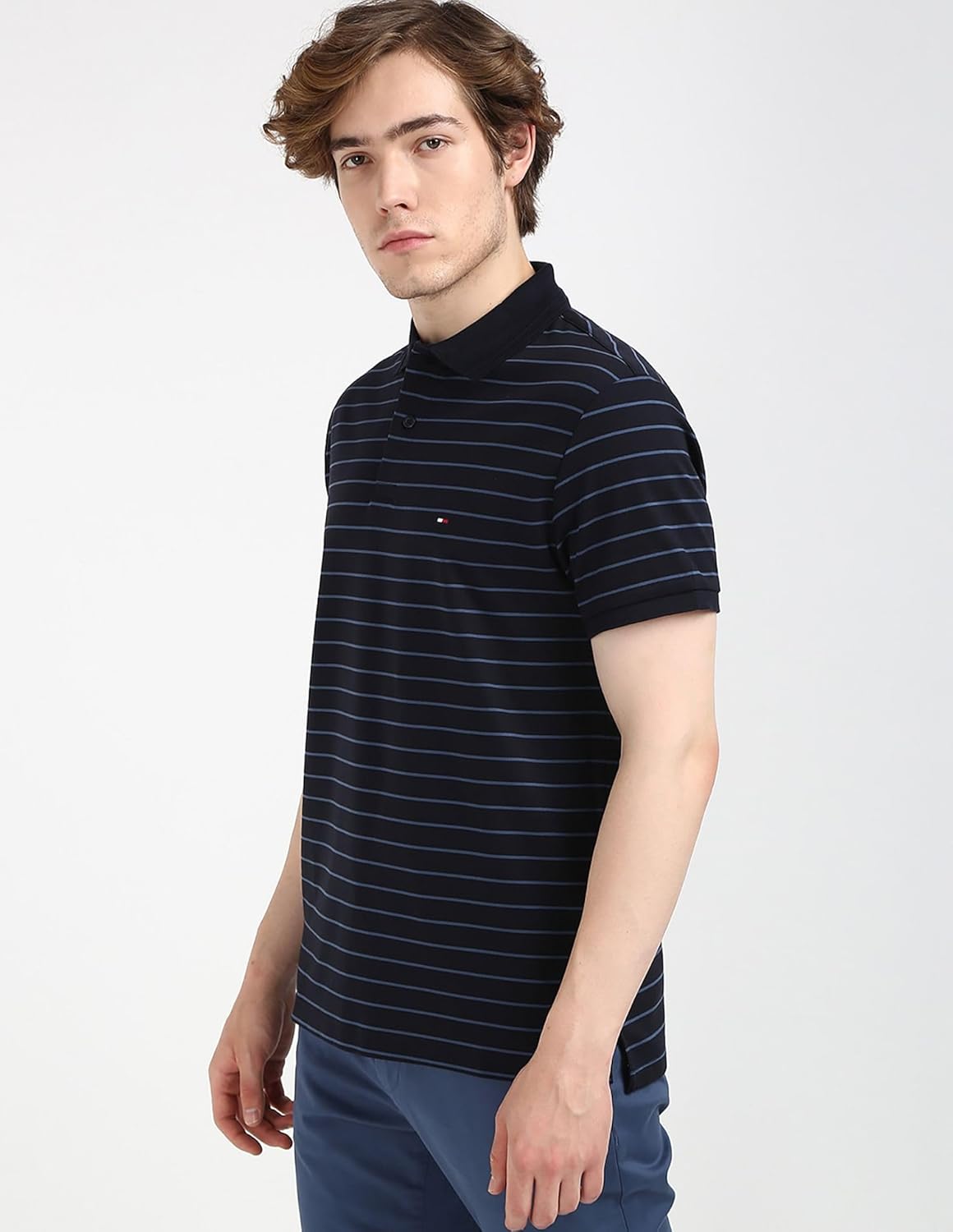 Tommy Hilfiger Men's Striped Regular Fit T-Shirt