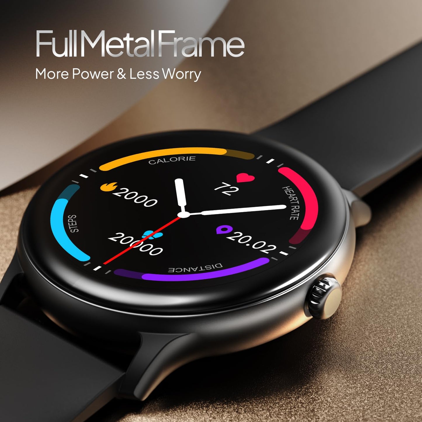 Fire-Boltt Phoenix Pro Smart Watch 1.39 inch Bluetooth Calling, AI Voice Assistant, Metal Body with 120+ Sports Modes, SpO2, Heart Rate Monitoring (Black)
