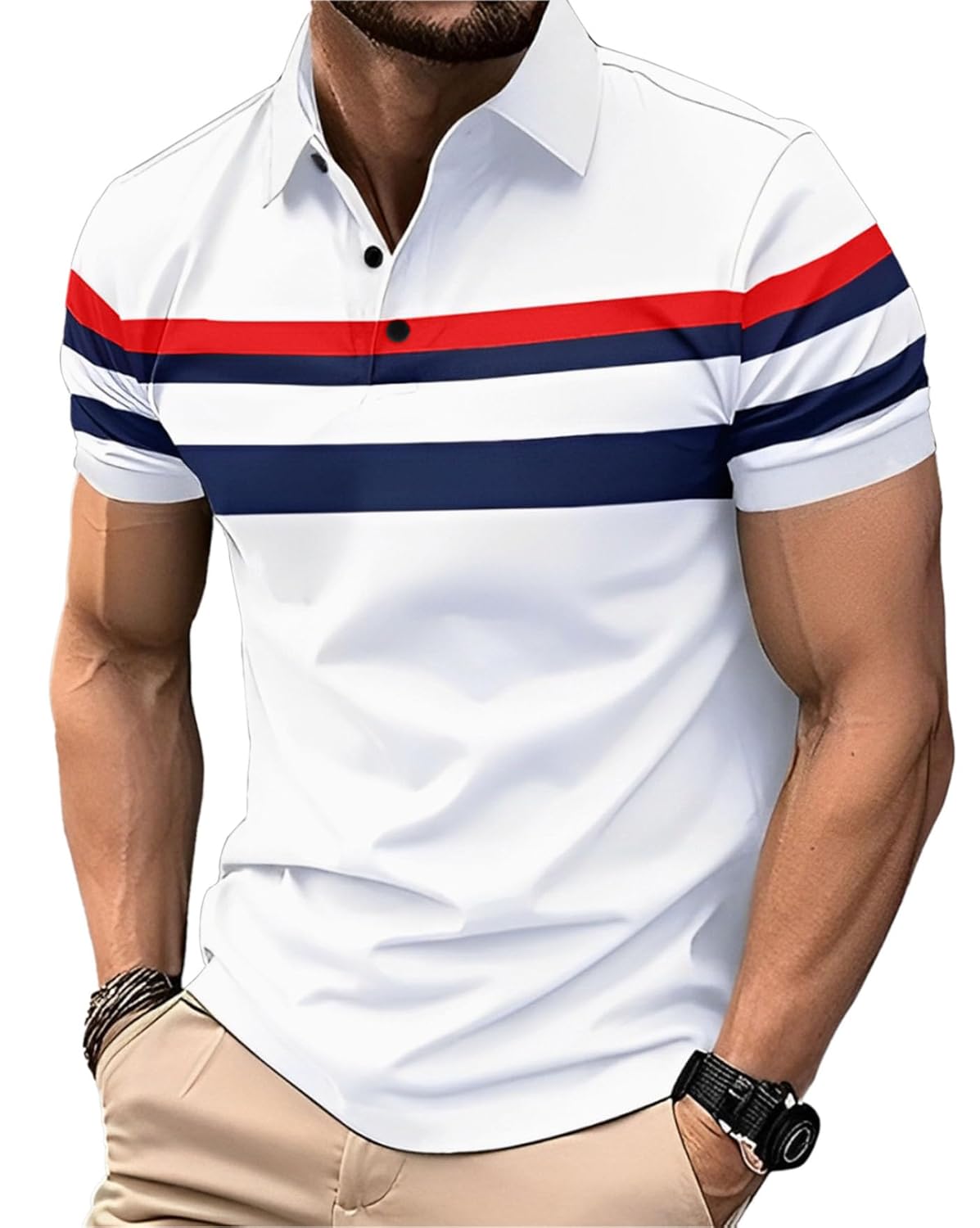 AUSK Men Polo Tshirt with Half Sleeve Regular Fit