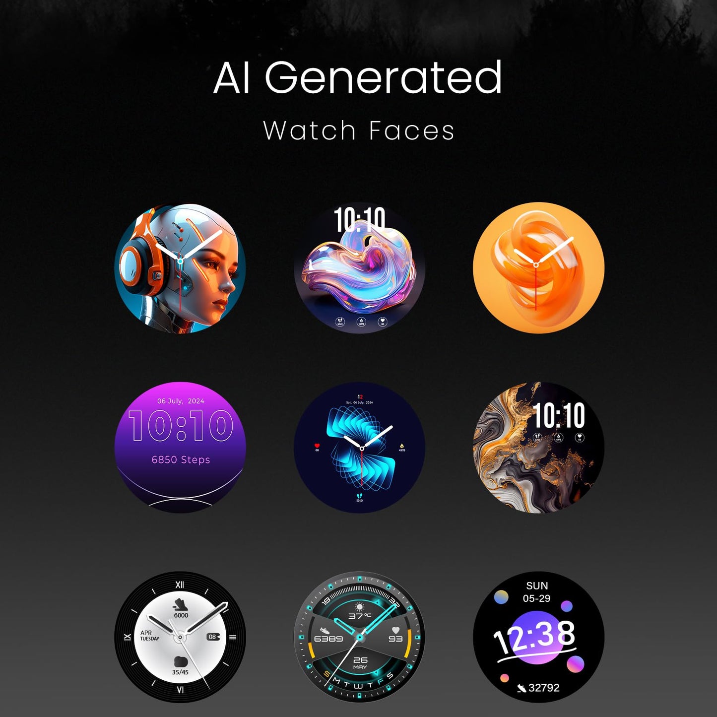 CELLECOR E2 Hype 1.50" (38.1mm) HD IPS Display Smart Watch, 500 Nits, 60Hz Refresh Rate, Bluetooth Calling, AI generated Watch Faces, 100+ Sports Modes, Health Suite, Voice Assistance (Blue)