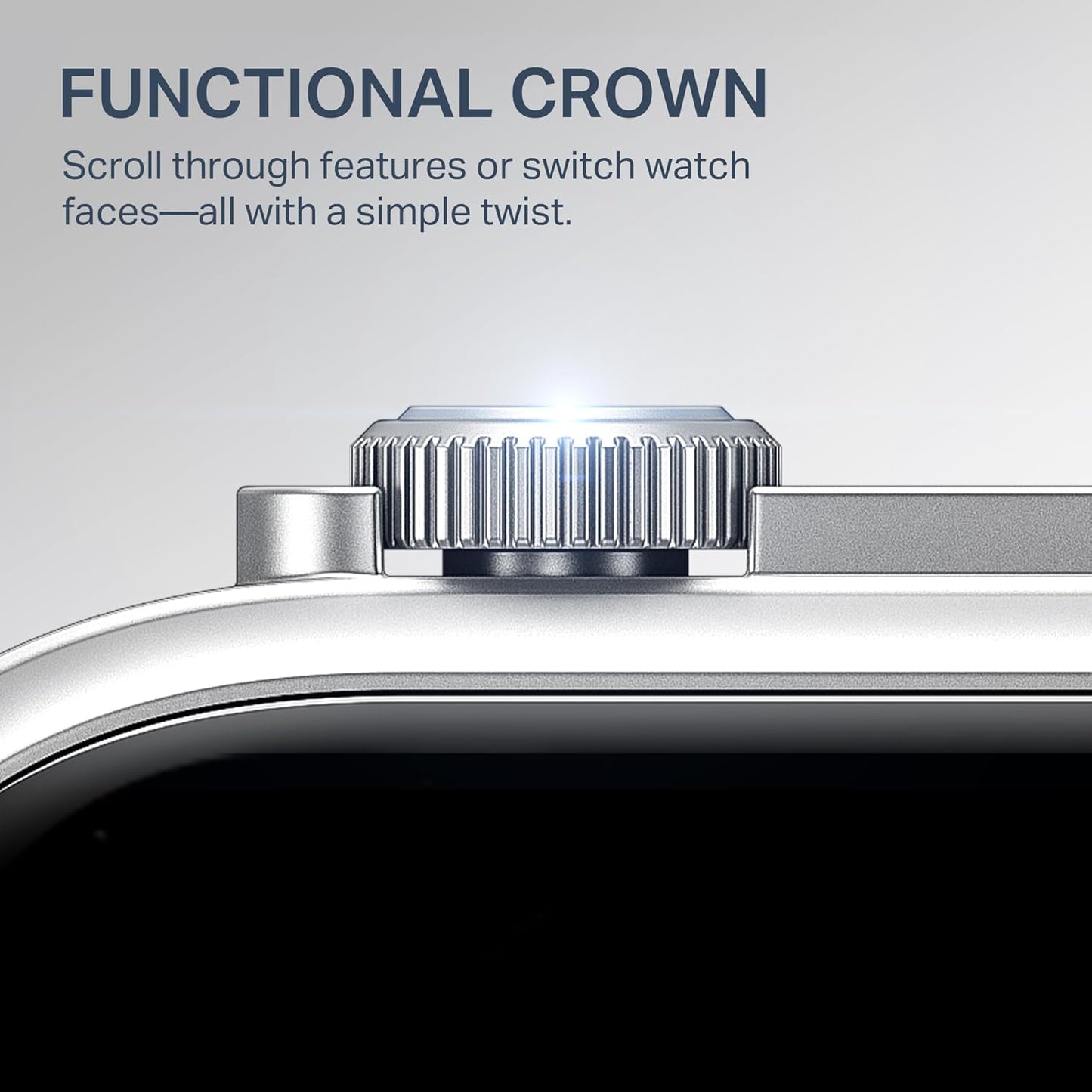 boAt New Launch Storm Infinity Max, 20 Days Maximum Battery, Biggest Battery Capacity Ever! 2.01" (5.1cm) Display, Functional Crown, AI Nudges, BT Calling, Smart Watch for Men & Women (Sky Blue)