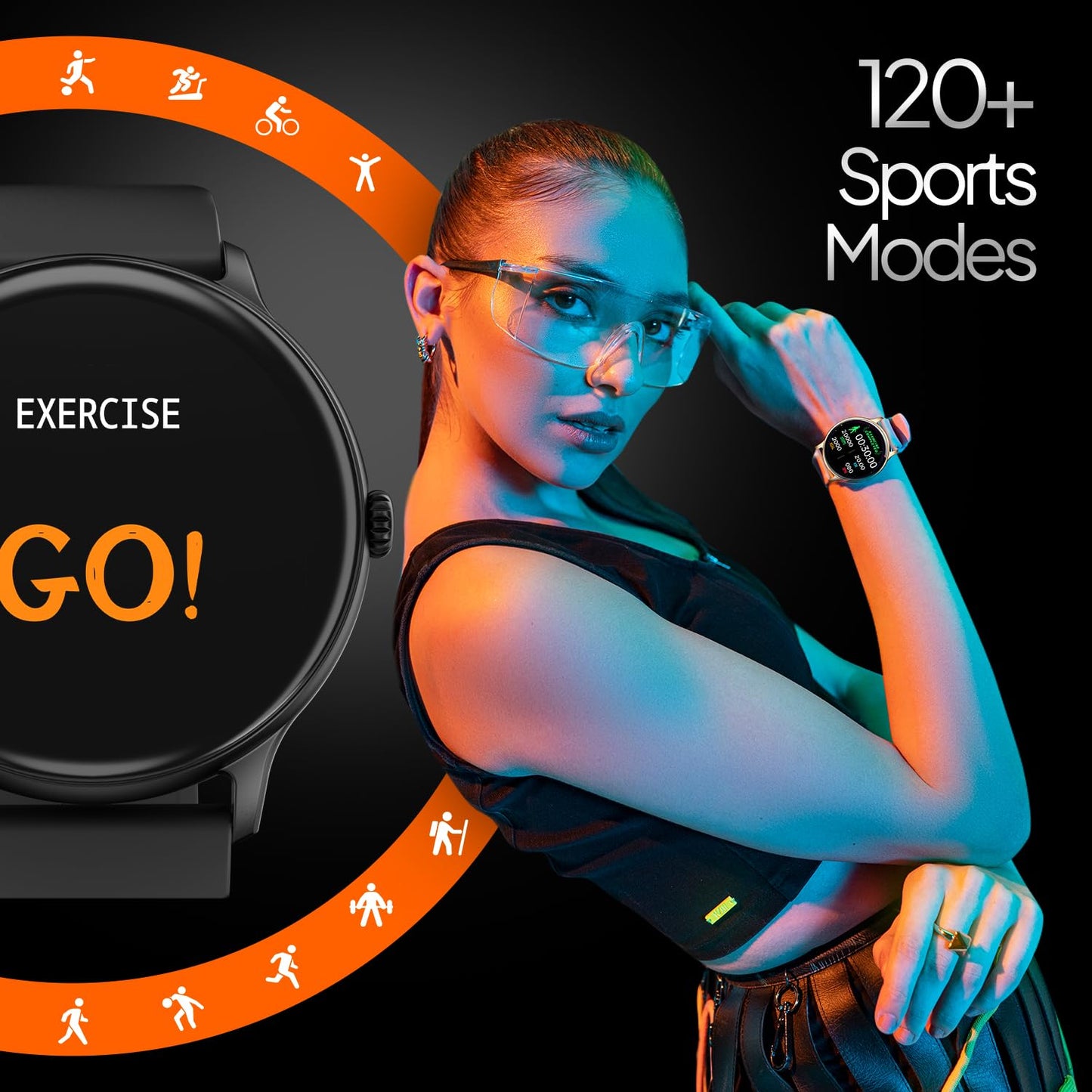 Fire-Boltt Phoenix Pro Smart Watch 1.39 inch Bluetooth Calling, AI Voice Assistant, Metal Body with 120+ Sports Modes, SpO2, Heart Rate Monitoring (Black)