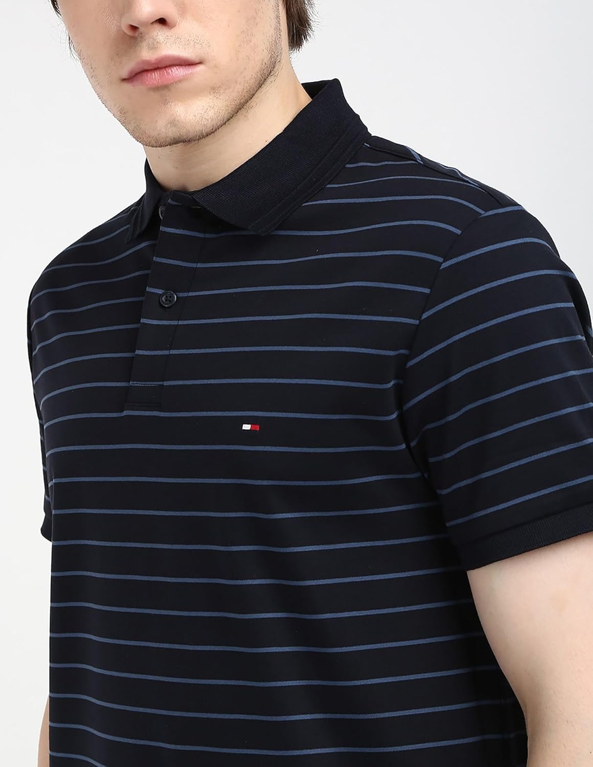 Tommy Hilfiger Men's Striped Regular Fit T-Shirt