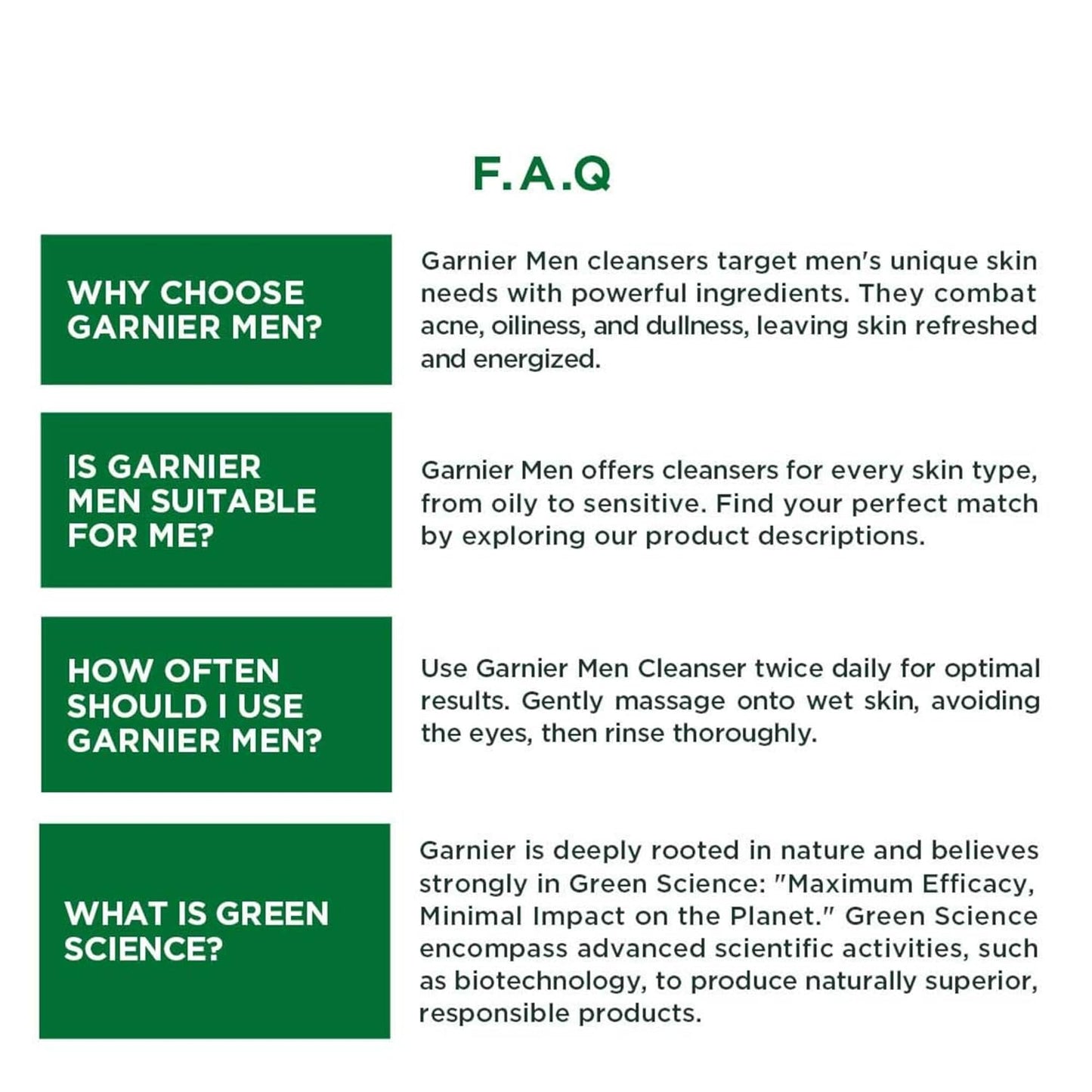Garnier Men Acno Fight Anti Pimple Face Wash, Anti Pimple Face Wash with Salicylic Acid and Herba Repair, Suitable for all Skin Types, 150g