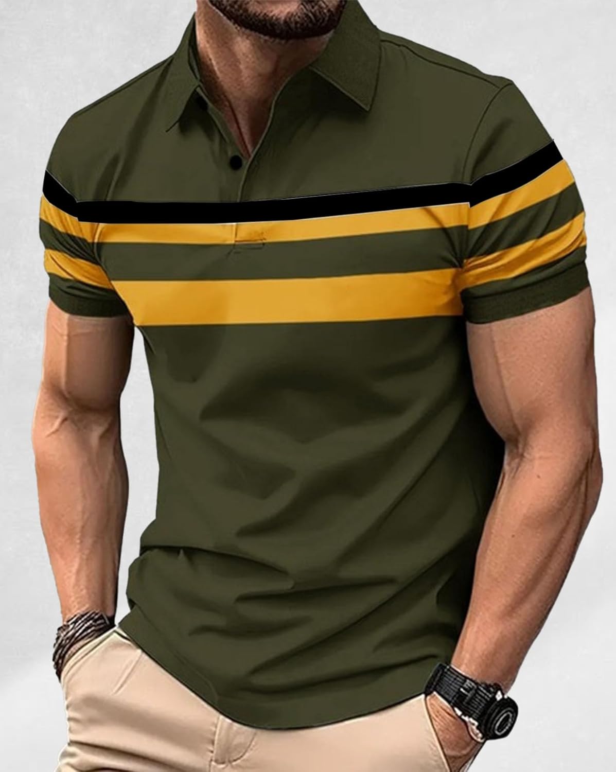 AUSK Men Polo Tshirt with Half Sleeve Regular Fit