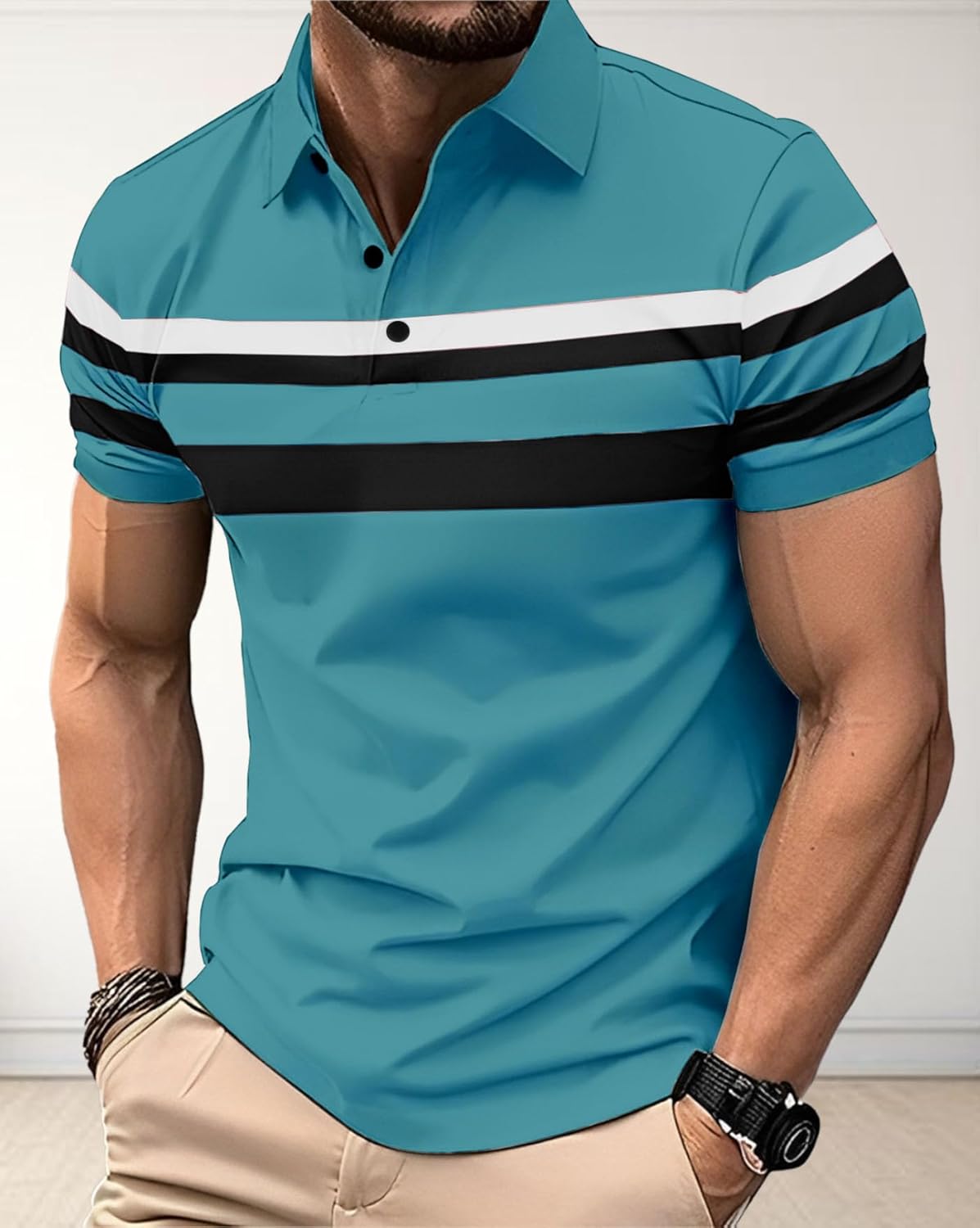 AUSK Men Polo Tshirt with Half Sleeve Regular Fit