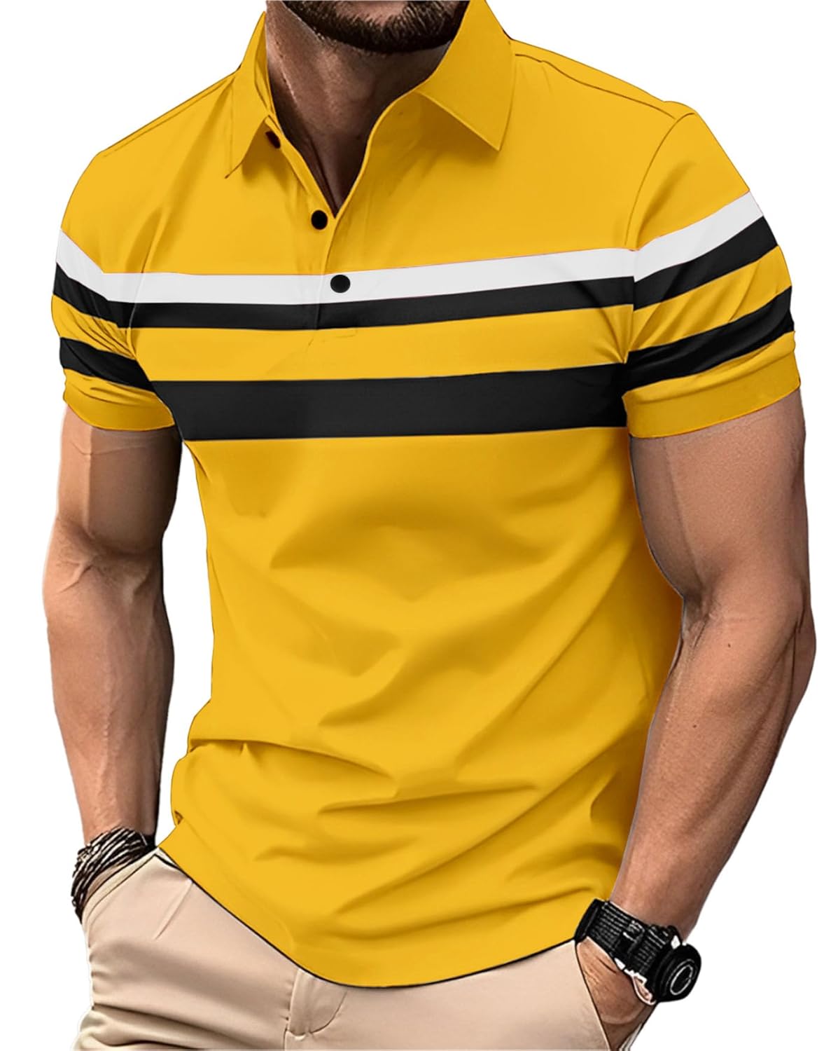 AUSK Men Polo Tshirt with Half Sleeve Regular Fit