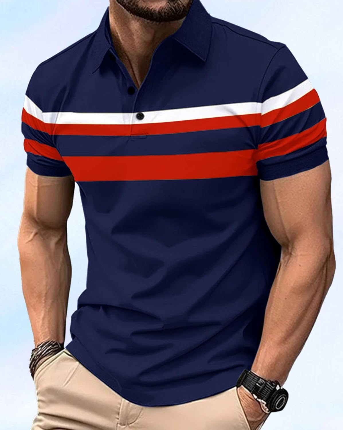 AUSK Men Polo Tshirt with Half Sleeve Regular Fit
