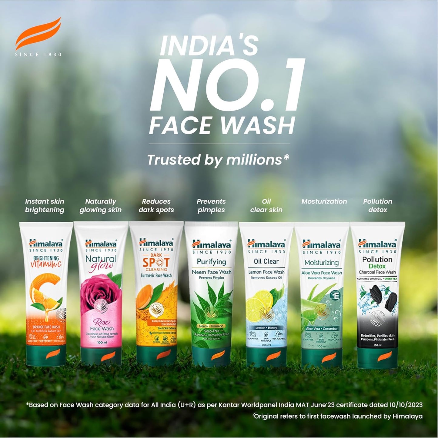 Himalaya Purifying Neem Face Wash|Clinically proven to fight against acne and pimples|Gently cleanses|100% naturally derived Neem|Works from 1st wash|For both men and women|400 ml