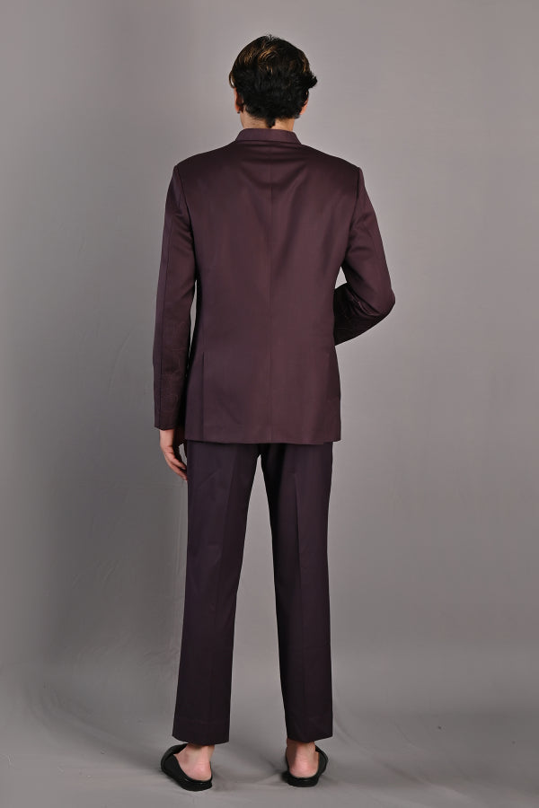 Casper Abstract Embroidered Bandhgala Jacket Set-3