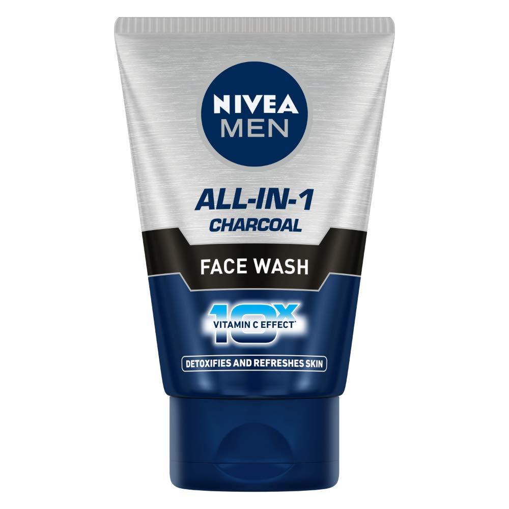 NIVEA MEN Dark Spot Reduction Face Wash 100 g | With Ginko and Ginseng Extracts for Clean, Healthy & Clear Skin in Summer | 10 X Vitamin C Effect for Radiant Skin |For Dark Spot Reduction