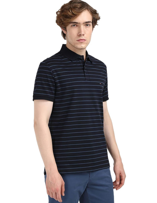 Tommy Hilfiger Men's Striped Regular Fit T-Shirt
