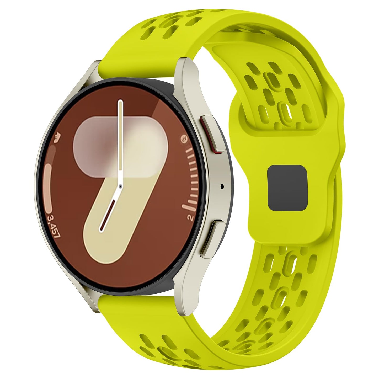 Mosmoc Breathable Bands Compatible with Samsung Galaxy Watch 7/6/5/4 Band 40mm 44mm/Galaxy Watch 6/4 Classic 47mm 43mm 46mm 42mm/Watch 5 pro 45mm, 20mm Silicone Sport Replacement Strap