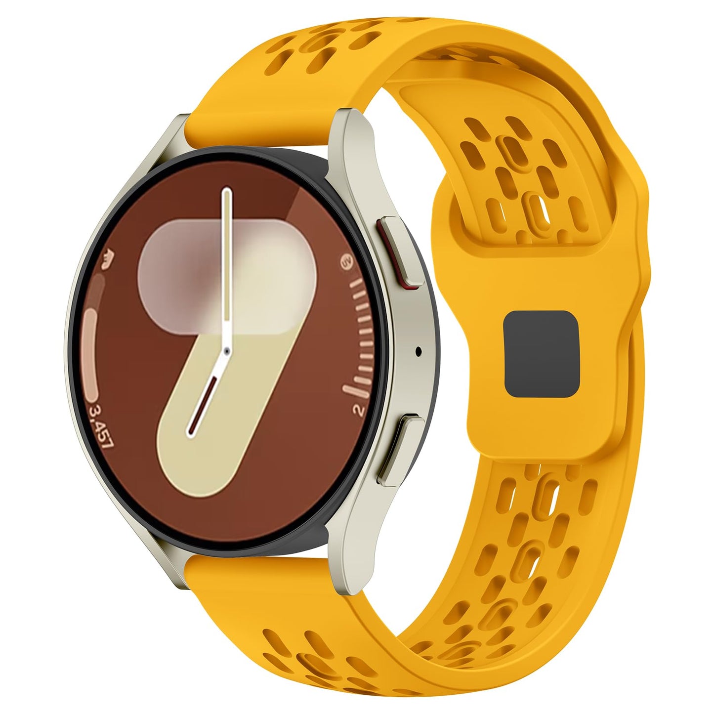 Mosmoc Breathable Bands Compatible with Samsung Galaxy Watch 7/6/5/4 Band 40mm 44mm/Galaxy Watch 6/4 Classic 47mm 43mm 46mm 42mm/Watch 5 pro 45mm, 20mm Silicone Sport Replacement Strap