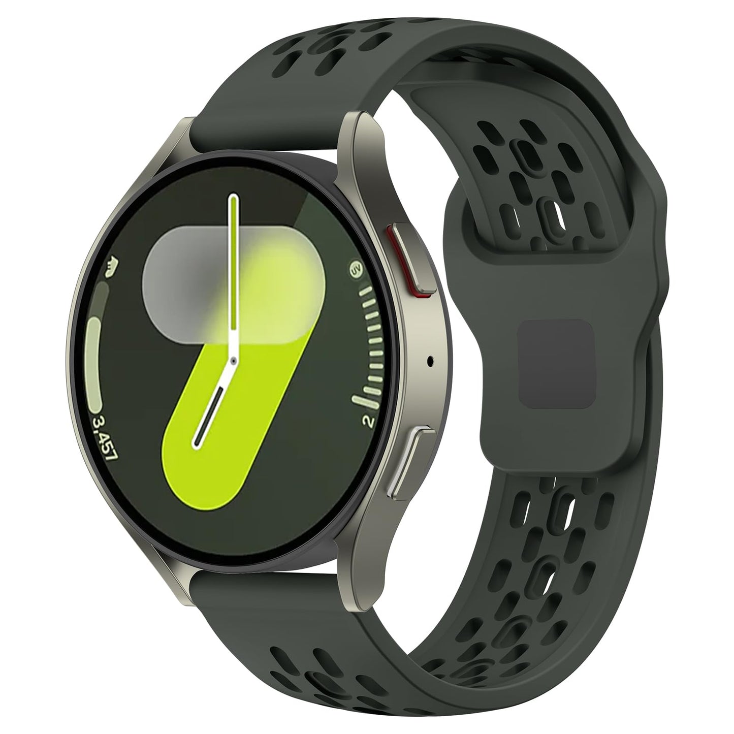 Mosmoc Breathable Bands Compatible with Samsung Galaxy Watch 7/6/5/4 Band 40mm 44mm/Galaxy Watch 6/4 Classic 47mm 43mm 46mm 42mm/Watch 5 pro 45mm, 20mm Silicone Sport Replacement Strap
