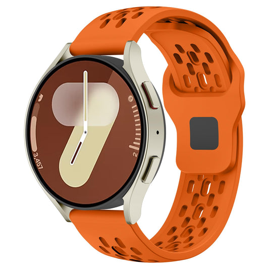 Mosmoc Breathable Bands Compatible with Samsung Galaxy Watch 7/6/5/4 Band 40mm 44mm/Galaxy Watch 6/4 Classic 47mm 43mm 46mm 42mm/Watch 5 pro 45mm, 20mm Silicone Sport Replacement Strap