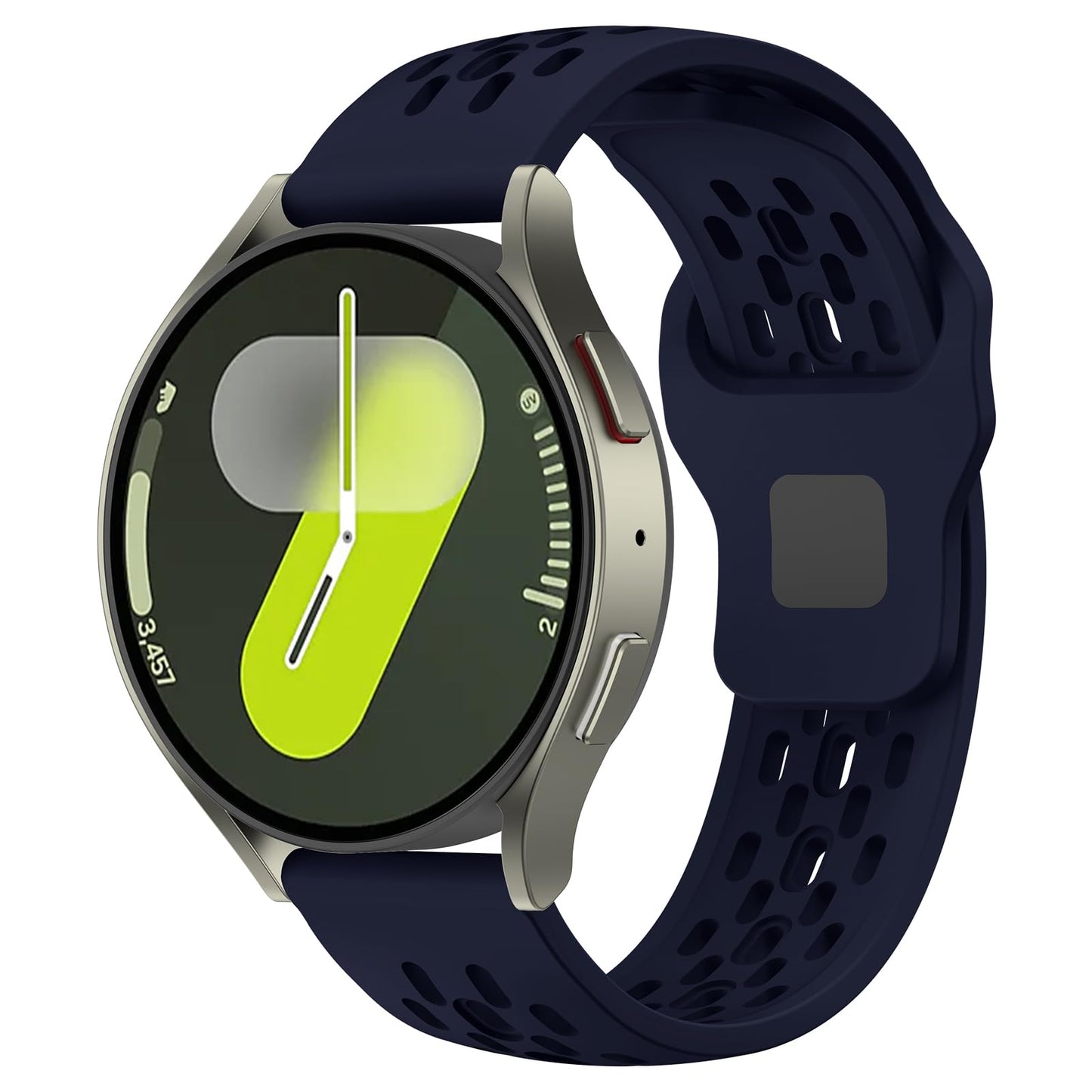 Mosmoc Breathable Bands Compatible with Samsung Galaxy Watch 7/6/5/4 Band 40mm 44mm/Galaxy Watch 6/4 Classic 47mm 43mm 46mm 42mm/Watch 5 pro 45mm, 20mm Silicone Sport Replacement Strap