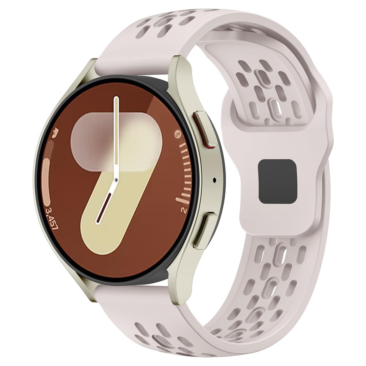 Mosmoc Breathable Bands Compatible with Samsung Galaxy Watch 7/6/5/4 Band 40mm 44mm/Galaxy Watch 6/4 Classic 47mm 43mm 46mm 42mm/Watch 5 pro 45mm, 20mm Silicone Sport Replacement Strap