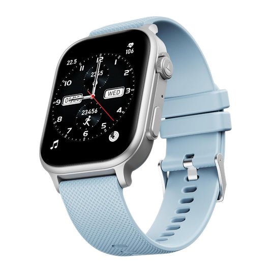 boAt New Launch Storm Infinity Max, 20 Days Maximum Battery, Biggest Battery Capacity Ever! 2.01" (5.1cm) Display, Functional Crown, AI Nudges, BT Calling, Smart Watch for Men & Women (Sky Blue)