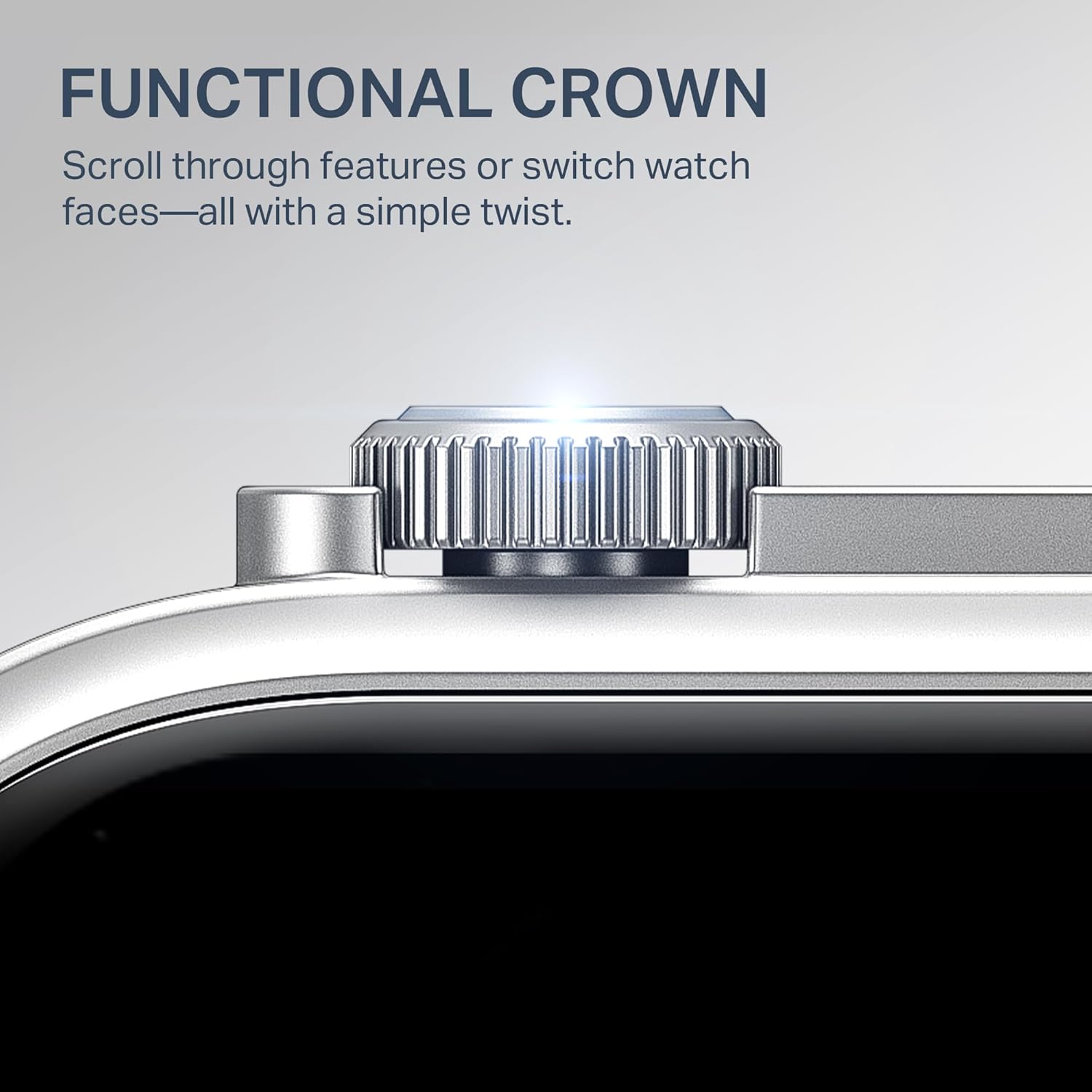 boAt New Launch Storm Infinity Max, 20 Days Maximum Battery, Biggest Battery Capacity Ever! 2.01" (5.1cm) Display, Functional Crown, AI Nudges, BT Calling, Smart Watch for Men & Women (Sky Blue)