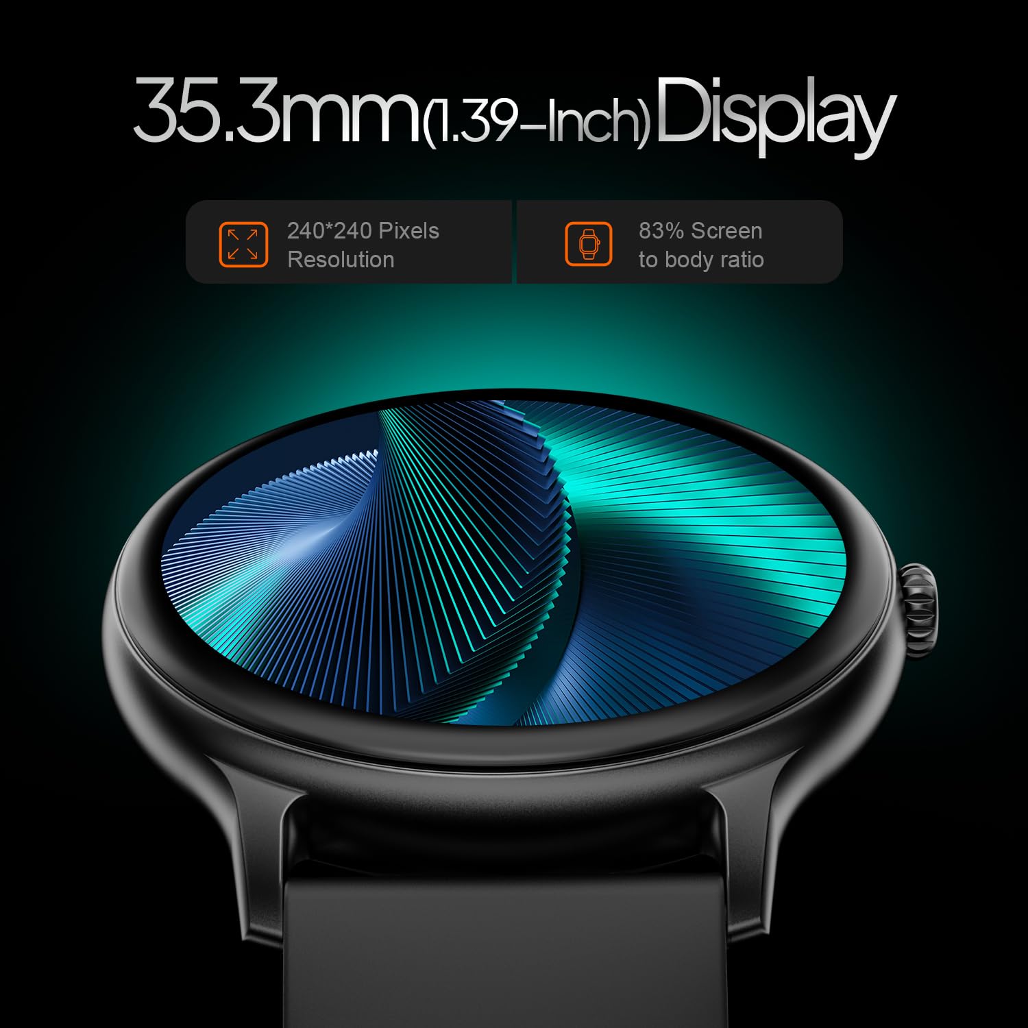 Fire-Boltt Phoenix Pro Smart Watch 1.39 inch Bluetooth Calling, AI Voice Assistant, Metal Body with 120+ Sports Modes, SpO2, Heart Rate Monitoring (Black)