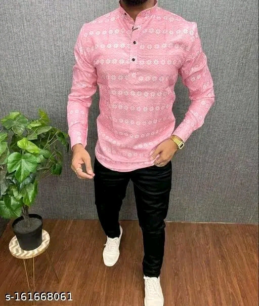 modern fit kurta shirt or men casual & festival wear