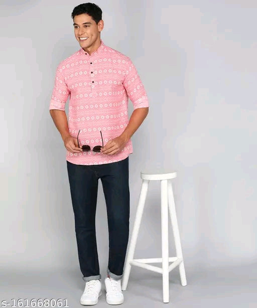 modern fit kurta shirt or men casual & festival wear