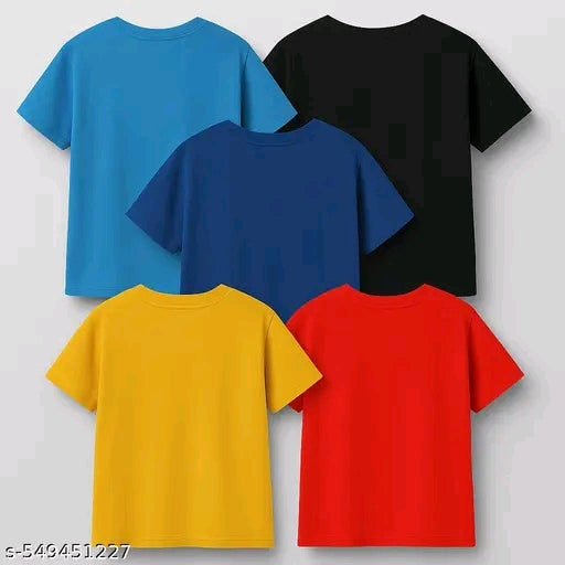 printed t shirt for boys pack of 5